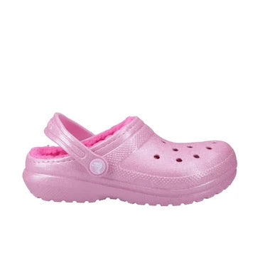 Crocs 207462 PINK TWEED Warm Lined Classic Clog 207462-6WY