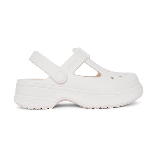 Crocs 210615 WHITE Mary Jane Clogg / Bar Shoe