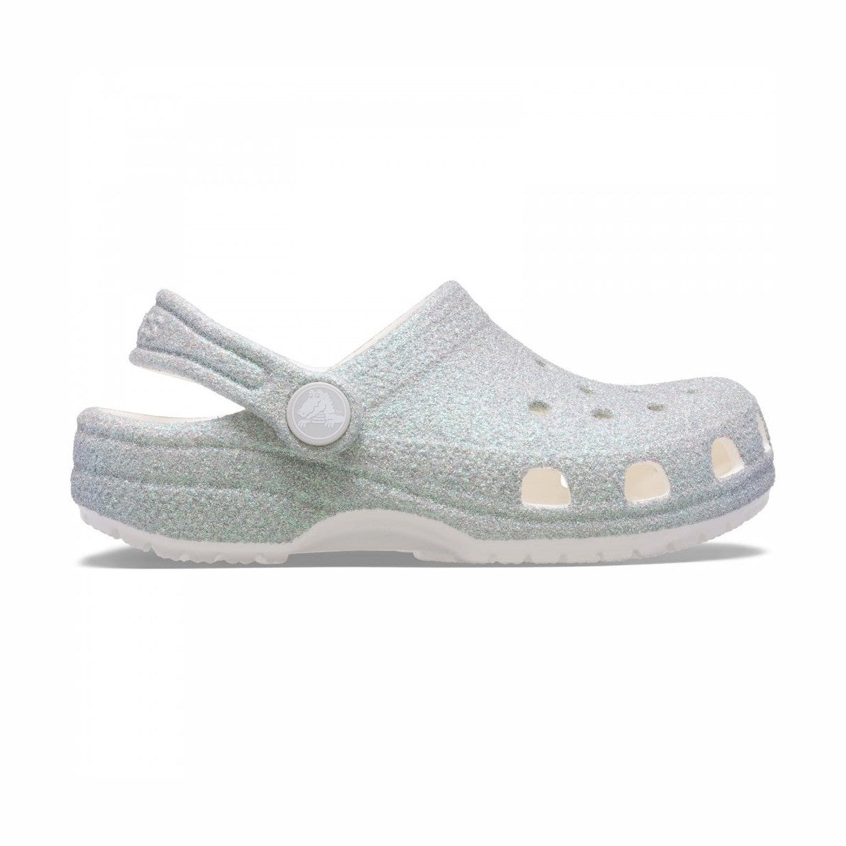 Crocs 210986 SILVER GLITZ 210986-100 Classic Clog