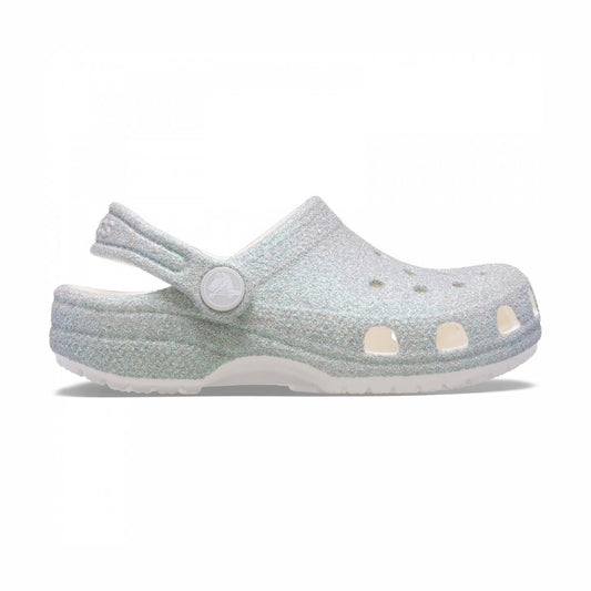 Crocs 210986 SILVER GLITZ 210986-100 Classic Clog