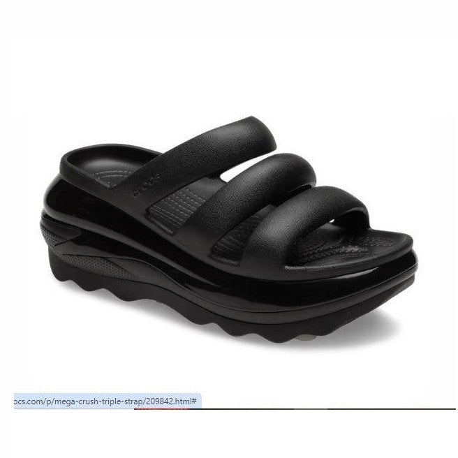 Crocs Mega Crush Triple Strap BLACK 209842-001