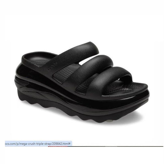 Crocs Mega Crush Triple Strap BLACK 209842-001