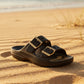 Crocs Saturday metallic buckle sandal BLACK 213316-001