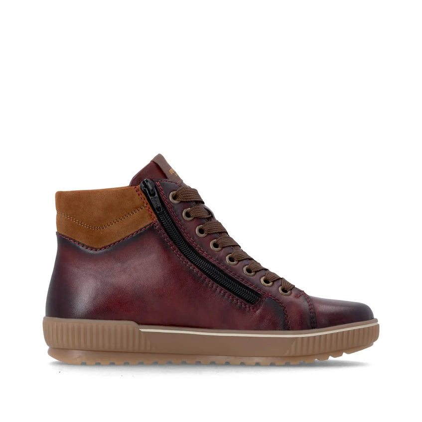Remonte D0772 RED Soft Leather Water Resistant Ankle Boot D0772-37