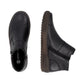Remonte D0783 BLACK Soft Leather Wide Fitting Twin Zip Ankle Boot D0783-00