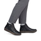 Remonte D0783 BLACK Soft Leather Wide Fitting Twin Zip Ankle Boot D0783-00
