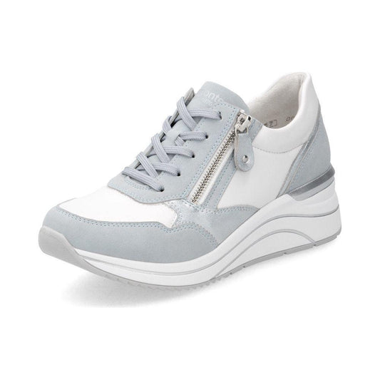 Remonte Trainers with lace and zip D0t01-12 BLUE WHITE