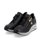 Remonte Trainer Shoe with Lace and Zip D0T03-01 BLACK LEATHER