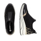 Remonte Shoes D0t08-02 Trainer style shoe with wedge sole and zip front BLACK COMB D0T08-02
