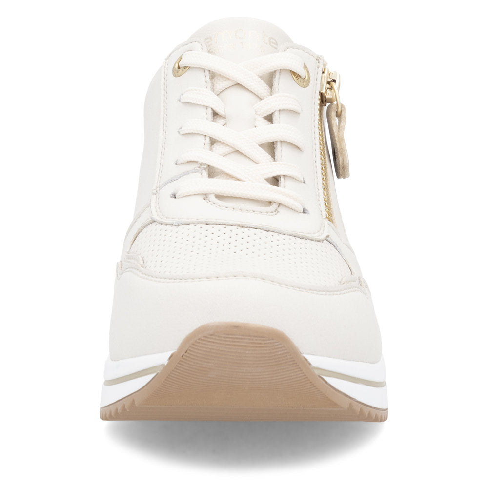 Remonte Trainers with lace and zip D0t10-80 BEIGE