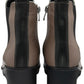Lotus Boot Dresden Leather Ankle boot with wedge sole elasticated sides and zip  CLAY DRESDEN