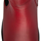 Lotus Boot Dresden Leather Ankle boot with wedge sole elasticated sides and zip  RED DRESDEN