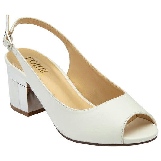 Lotus Occasion Wear Evelyn WHITE Black Heel Dress Shoes ULS393