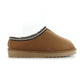 Ella Kelly Embroidered Faux Fur Lined Mule Slipper CHESTNUT