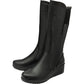 Lotus Boot Fitzgerald BLACK Leather wedge long boot ULB345