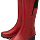 Lotus Boot Fitzgerald Mid Calf Leather Boot with zip RED ULB345