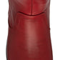 Lotus Boot Fitzgerald Mid Calf Leather Boot with zip RED ULB345