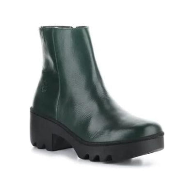 Fly London Boot TOOR Leather Chunky Sole Zip Boot TOOR Petrol