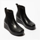Fly London Vaze BLACK Soft Leather Wedge Heel Chelsea Boot