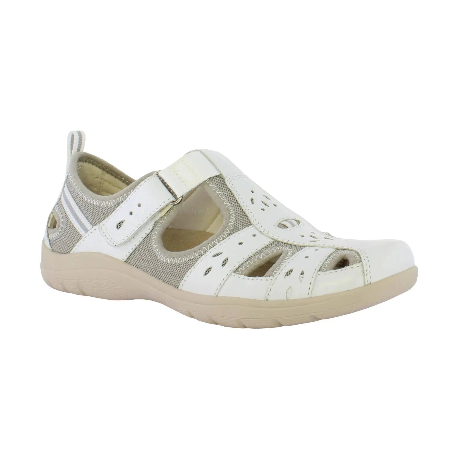 Free Spirit casual shoe Cleveland WHITE Leather with Velcro strap