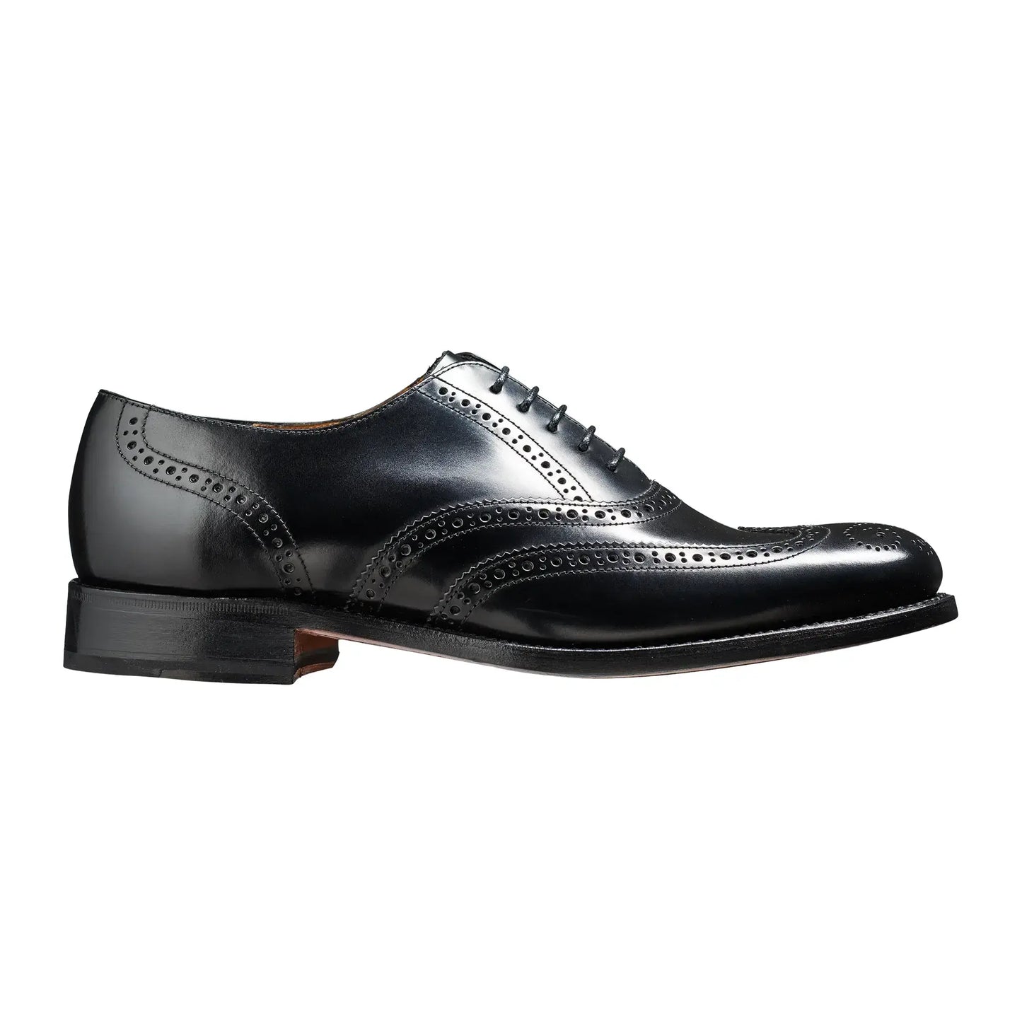 Barker BROGUE SHOE Glasgow BLACK HI SHINE Leather