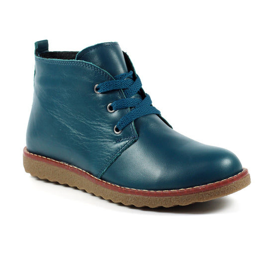 Lunar Ankle Boot with lace and zip GLR003 Claire PETROL GLR003 PE