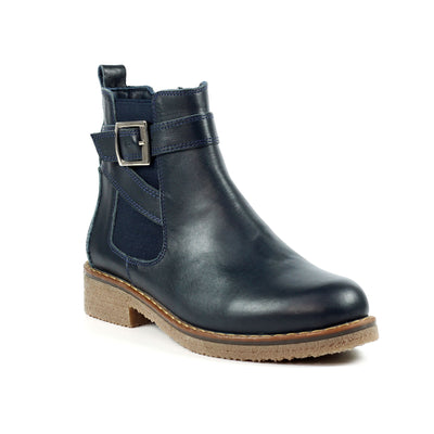 Lunar Leather Ankle Boot with side zip  Lindsay