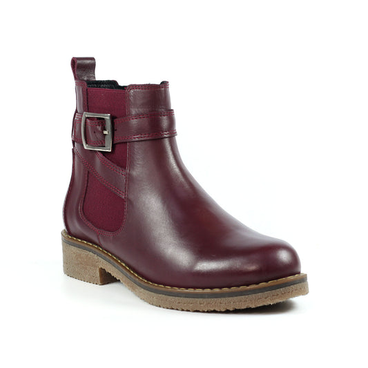 Lunar Leather Ankle Boot with side zip  Lindsay