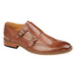 Goor M429 BROWN Twin Buckle Leather Lined Monk Shoe