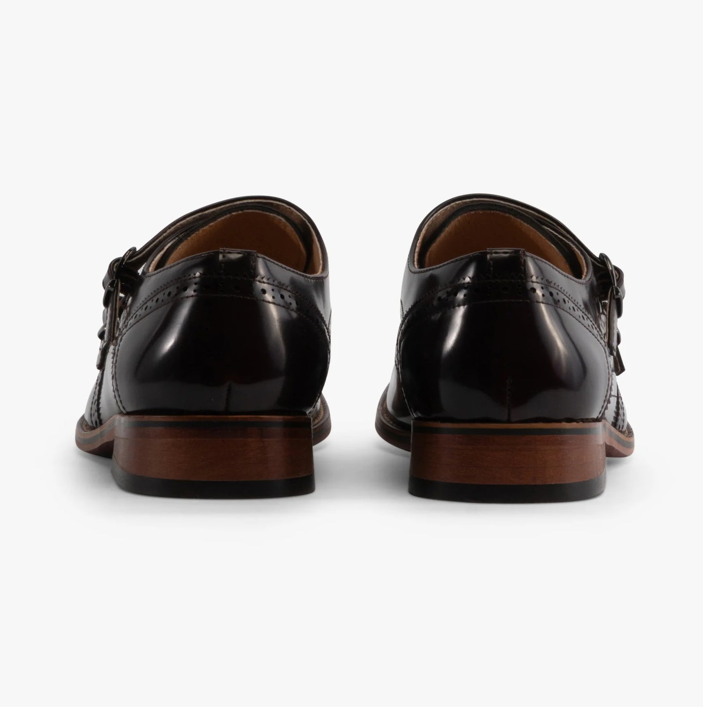 Mens Oxblod twin Buckle Monk Shoe M429BD