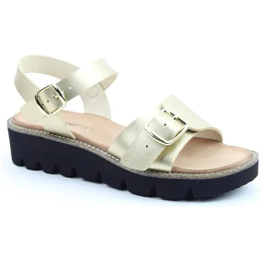 Heavenly Feet Trudy GOLD Vegan Friendly Sandal