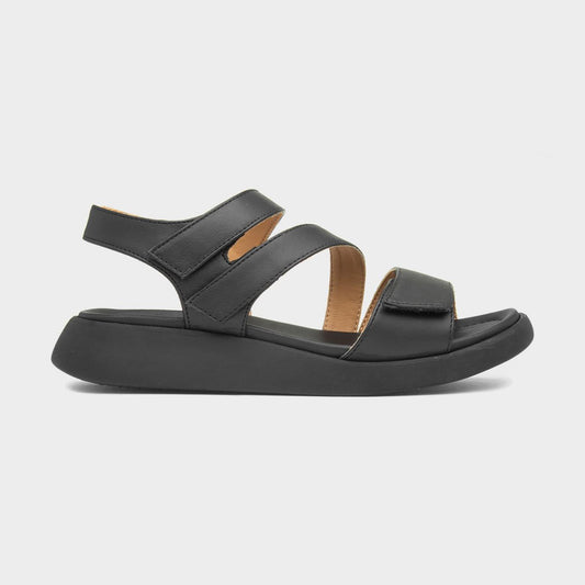 Heavenly Feet Alexa BLACK Vegan friendly Sandal