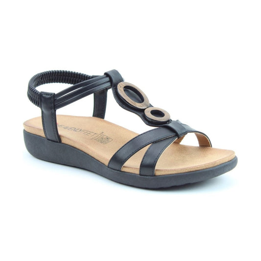 Heavenly Feet Alison Sandal BLACK