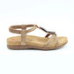 Heavenly Feet Alison TAN Vegan Friendly Comfort Sandal