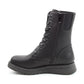 Heavenly Feet Ankle Boot Martina Rose with embroidered rose BLACK