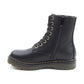 Heavenly Feet Ankle Boot with lace and zip Justina BLACK SMOOTH