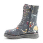 Heavenly Feet Ankle Boot with lace and zip Martina FOREST FANTASY