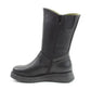 Heavenly Feet Bella BLACK Mid Calf Wedge Zip Boot