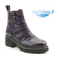 Heavenly Feet Biker Boot with Zip -Litesole Sultan PURPLE
