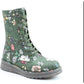 Heavenly Feet Ankle Boot with lace and zip FOREST FANTASY