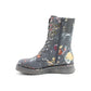 Heavenly Feet Ankle Boot with lace and zip FOREST FANTASY