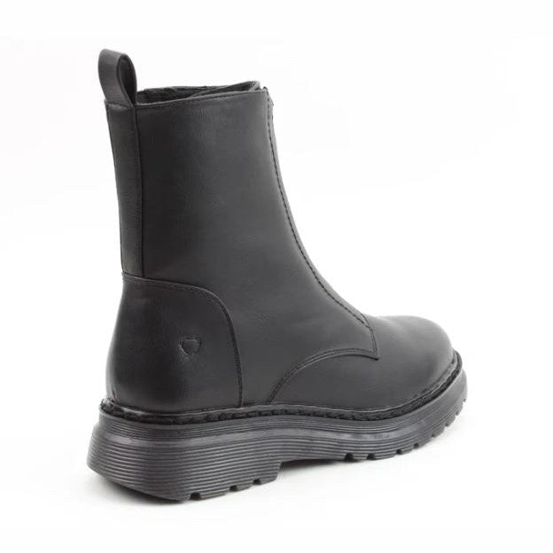 Heavenly Feet Boot Yolanda Front Zip Ankle Boot BLACK