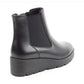 Heavenly Feet Classic Chelsea boot with zip and wedge Ottavia BLACK OTTAVIA