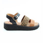 Heavenly Feet Fleur BLACK LEOPARD Sandal