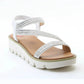 Heavenly Feet Fresco WHITE Chunky LiteSoles Sandal