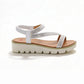 Heavenly Feet Fresco WHITE Chunky LiteSoles Sandal