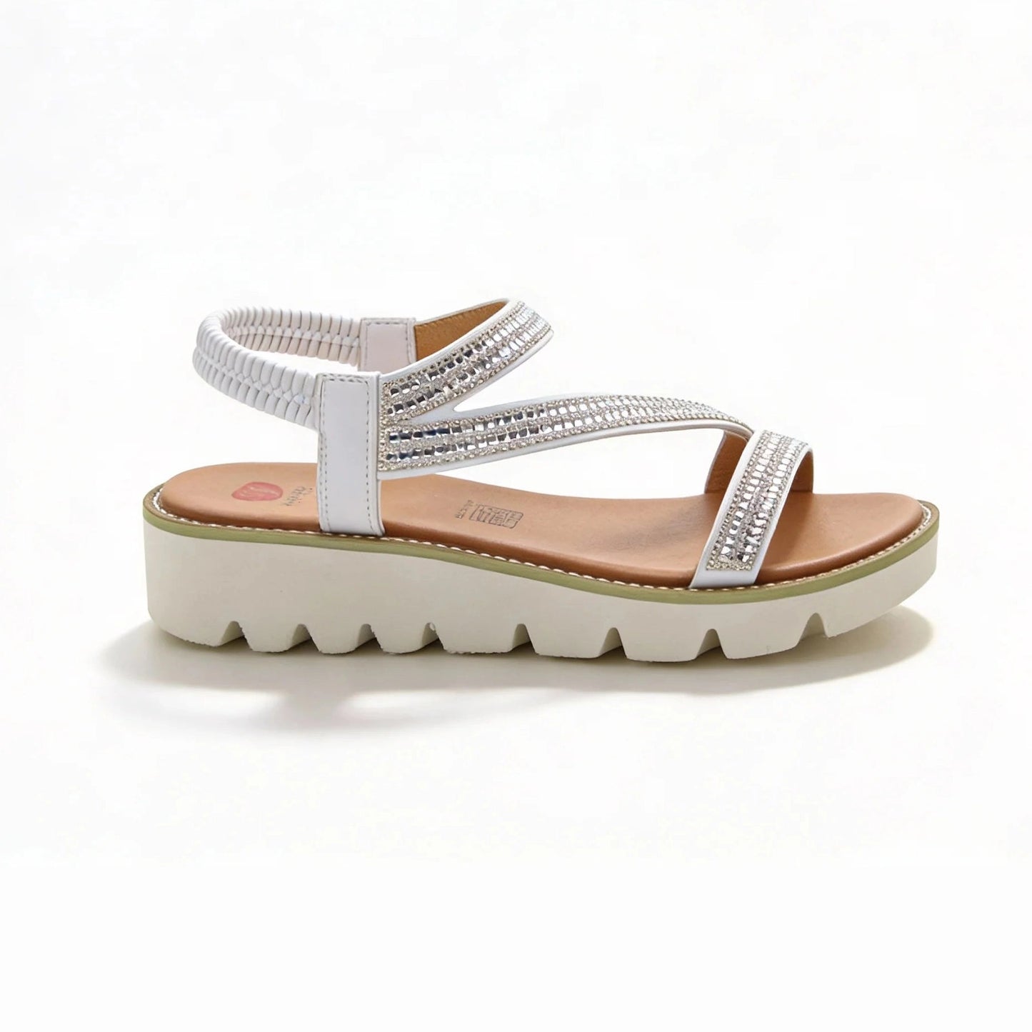 Heavenly Feet Fresco WHITE Chunky LiteSoles Sandal