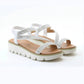 Heavenly Feet Fresco WHITE Chunky LiteSoles Sandal