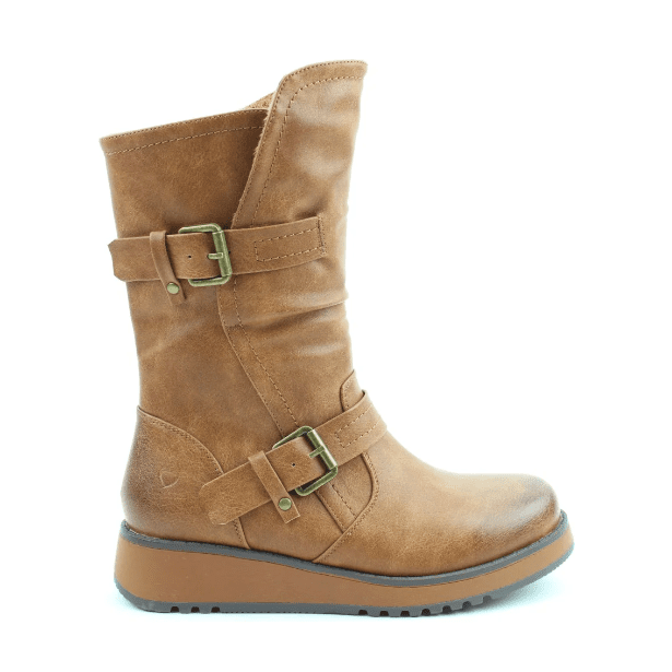 Heavenly Feet Hannah TAN Mid Calf Vegan Friendly Boot
