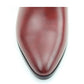 Heavenly Feet Heather Wine Block Heel Zip Dress Ankle Boot